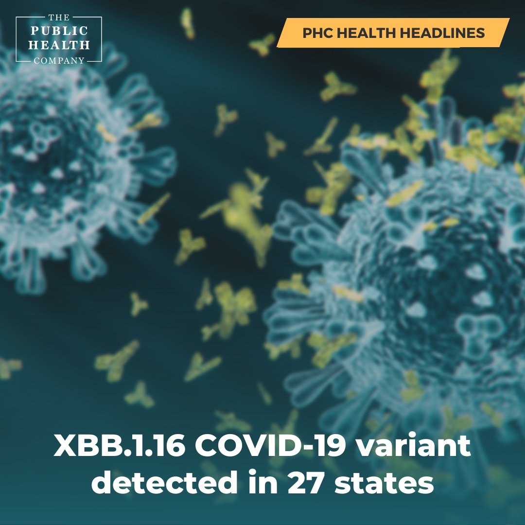_PHCGlobal_'s tweet photo. XBB.1.16 has driven a wave of infections in India and there is concern it could do the same elsewhere around the globe. Know early, know more, and know better. Learn more at https://t.co/A2Ku9wcdRR
#xbb116 #covid19 #covidvariant #phc #biorisks #healthheadlines https://t.co/SugSbnWCDK
