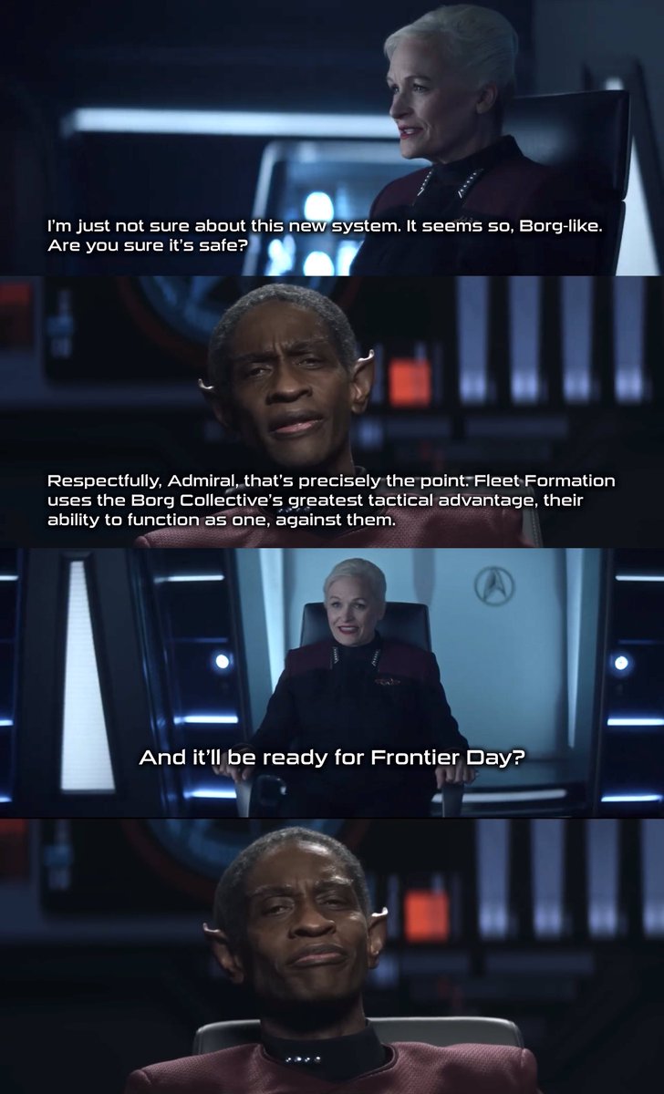 TheScorch1701's tweet photo. How it went down… 
#StarTrekPicard #FrontierDay https://t.co/gIrk8MIWUp