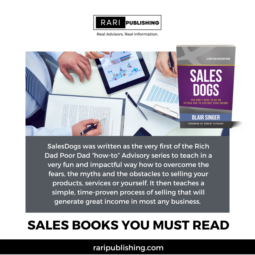 blairsinger's tweet photo. SalesDogs, from the Rich Dad Poor Dad "how-to" Advisory series, provides a new approach and proven process for increasing sales and income in your business.
.
#blairsinger #business #sales #entrepreneur #salesdogs #entrepreneurship #trainingacademy #success https://t.co/wmBYcVW2o7