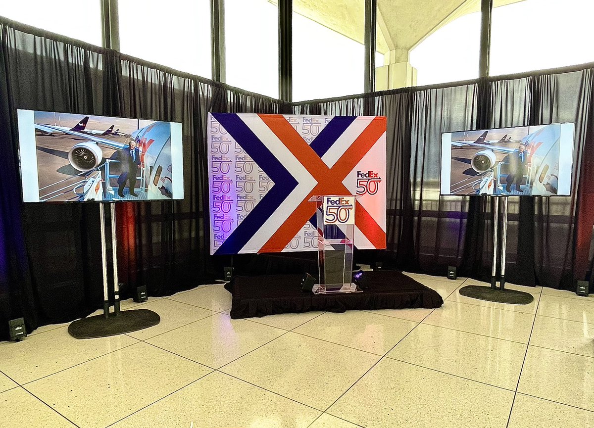 We are Excited to partner with @FedEx for there 50th anniversary display at the @flymemphis , be sure to check it out!  #NSD #nolanaudiovideo #FedEx50