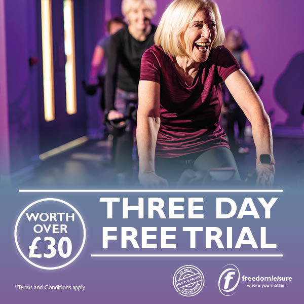 Try our centre FOR FREE this April! Get 3 days FREE on us and enjoy exercise classes, swimming and gym sessions until 29 April – then join us with our amazing money saving offers to get you started. Get yours TODAY! 
T’s &amp; C’s apply bit.ly/3GkcUUC 
#woking #fitness