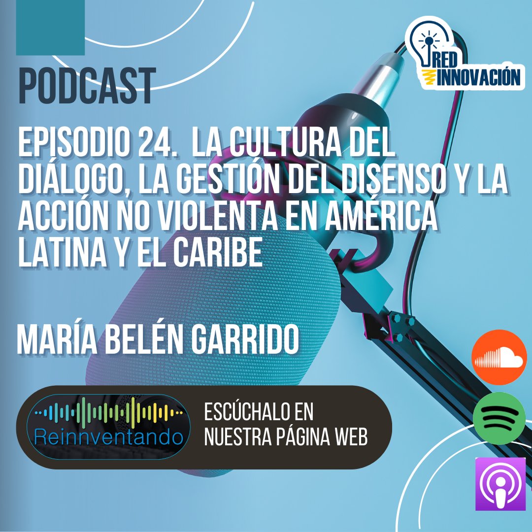 Red Innovación (@red_innovacion) on Twitter photo 🎧¿Sabías que tenemos un nuevo episodio de Voces de la región? Así es, en nuestro ep. 24 hablamos sobre la cultura del diálogo y la acción no violenta en América Latina, junto con <a href="/NoViolenciaLA/">Acción Noviolenta en las Américas</a> Escúchalo aquí 📌 bit.ly/3nKEZy4 🎧¿Sabías que tenemos un nuevo episodio de Voces de la región? Así es, en nuestro ep. 24 hablamos sobre la cultura del diálogo y la acción no violenta en América Latina, junto con <a href="/NoViolenciaLA/">Acción Noviolenta en las Américas</a> Escúchalo aquí 📌 bit.ly/3nKEZy4
