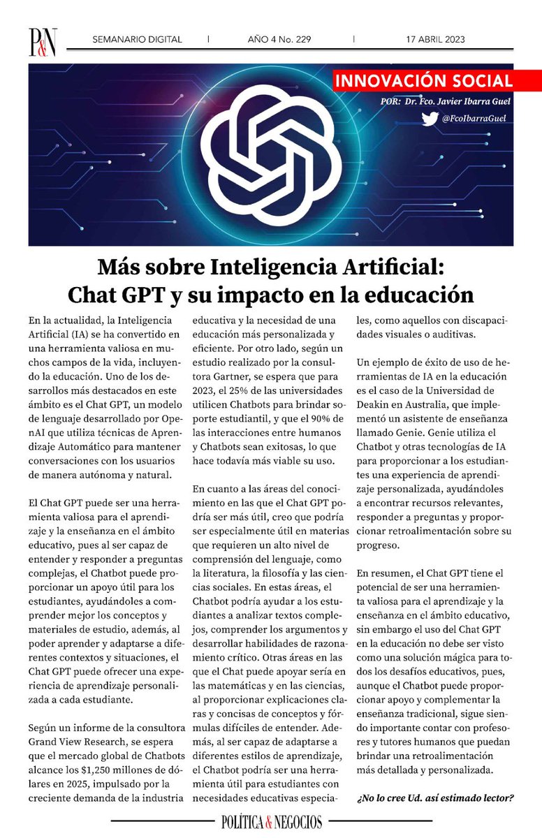 Francisco Javier Ibarra Guel tweet media