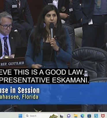 coalition_trans's tweet photo. @AnnaForFlorida to @RachelPlakon are there concerns that your #hatefulbathroombill (our words not Eskamani’s) will interfere with law enforcement’s ability  to stop “real crimes”. #SmackDown #TellTheTruth #StopCriminalizingTransExistence https://t.co/9GMGynygAp