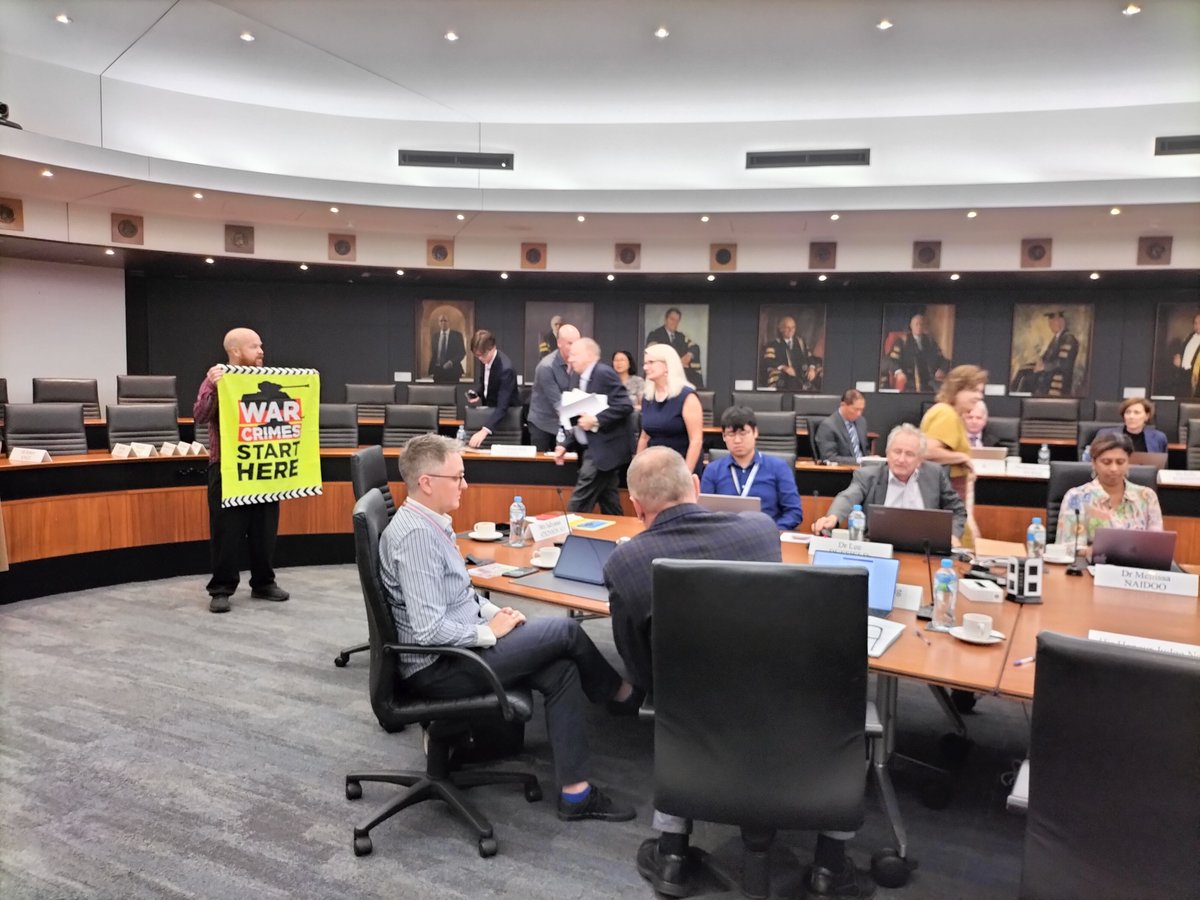 wagepeaceau's tweet photo. Someone sitting in that University Senate has persuaded them to listen to Boeing's entrees. 
The community says No!
We say NO to weapons corporations in social spaces, funded on the public purse. 
Boeing benefits. Because #BoeingArmsGenocide. Boeing engineers death. #BootBoeing https://t.co/MGRLyu8xba