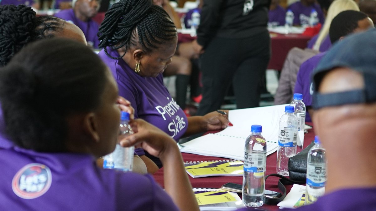 zaBritish's tweet photo. @Premierskills P.E launch kicked off in Pretoria partnering with the @DBE_SA @EducationGP1 and #supersportletsplay to enhance the skills of our Physical Education teachers in the Gauteng region, a great interactive cohort! https://t.co/kAVNsXePDN