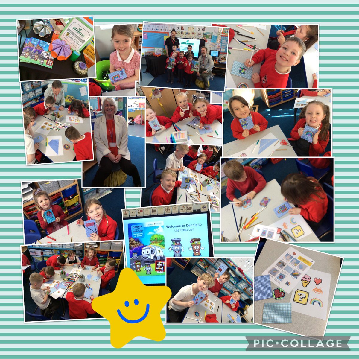 KnypersleyFirst's tweet photo. Class 2 have had a super morning learning all about how to ‘Reduce, Reuse and Recycle’ with our visitors from Alliance Environmental Services. #knyersleylovesgeography #knypersleylovespshre #knyperlseylovesrecycling 🌎 ♻️ 💚 @AllianceEnvAES @ChildrenFirstLP https://t.co/wwGkFbQFbA
