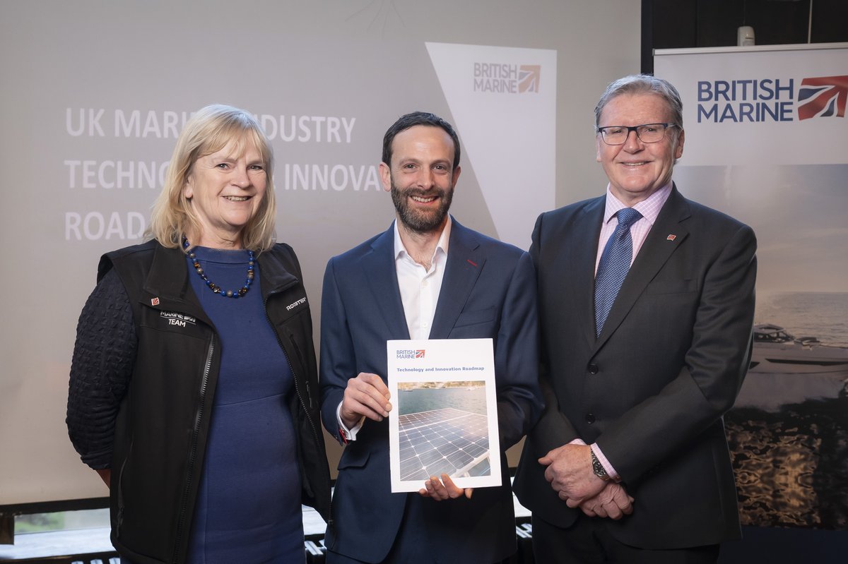 britishmarine's tweet photo. Today (18 April) at @LDNluxafloat, St Katharine Docks, British Marine officially released the new UK Marine Industry Technology and Innovation Road Map.

Find out more. https://t.co/7PW1pQdMEs 

#BMNews #MarineTalk #BritishMarine https://t.co/Pz2gew0fLJ