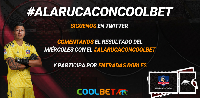 CoolbetChile's tweet photo. SORTEO ENTRADAS COLO-COLO 🤟🏻⚪️⚫️
🔸¿Quieres ir este miércoles al Estadio?
🔸Pues fácil! Solo debes seguirnos, utilizar el hashtag #ALaRucaConCoolbet y comentar cuál crees que será el resultado del partido😎
 
Estaremos regalando entradas dobles entre quienes utilicen el hashtag https://t.co/vK86DmPRjT