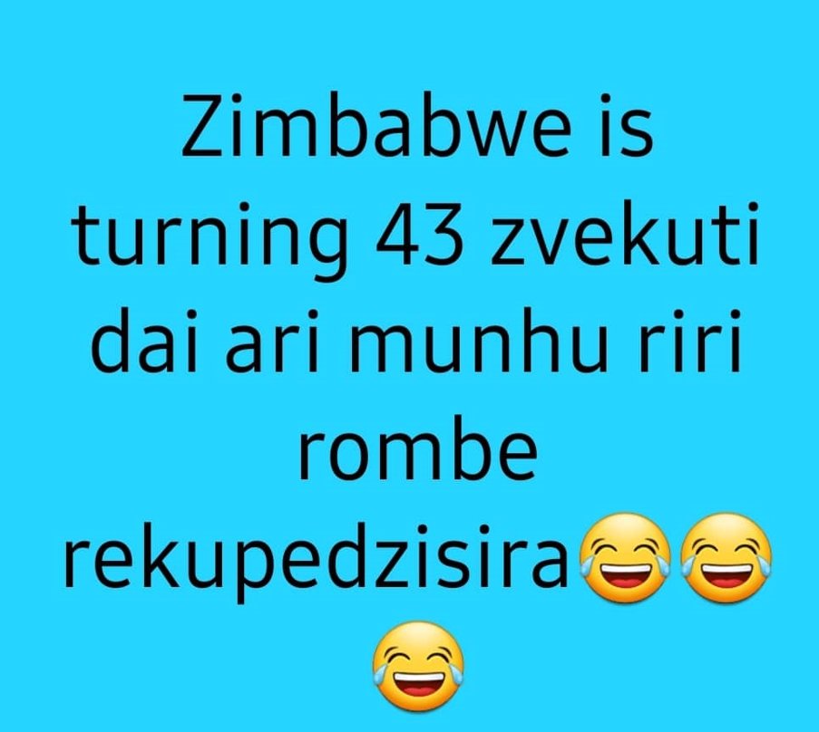 AkidaJamba's tweet image. #DearZimbabwe #ZimbabweAt43