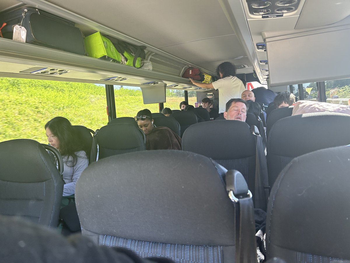 pittpirates2642's tweet photo. Almost halfway to Houston to compete at the FIRST World Championships. The pit and robot are on the bus with the team and we are pumped to be on Newton's field!  We are excited to represent Pitt County and NC at the Worlds!
@252Buzz @wnct9 https://t.co/nOFDUZM5VU