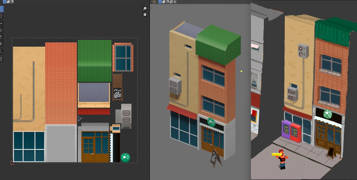 ChainersGame's tweet photo. 🚨 We haven't shown you this before!

📸 In-game sneak peeks 📸

Working on the environment for our mini-game! 🏘🌳

The design is subject to change as this is a mockup, but you should definitely expect something very COOL! 👀

What do you think? 🧐👇 https://t.co/jJDoZ8FVRe