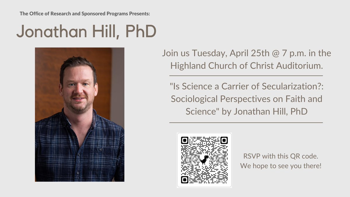 Attn <a href="/acuoptimist/">The Optimist</a> <a href="/ACUedu/">Abilene Christian University</a> 

Next Tuesday, April 25, 7 p.m.
Highland Church of Christ Auditorium

Now with 40 chapel credits!