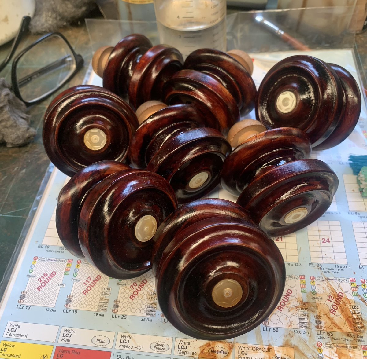 2016industrial's tweet photo. Knob restoration day ππ₯΄π€£ #restoration #repair #workshop #antique #antiquefurniture #woodenknobs https://t.co/Y4wm59KCfQ