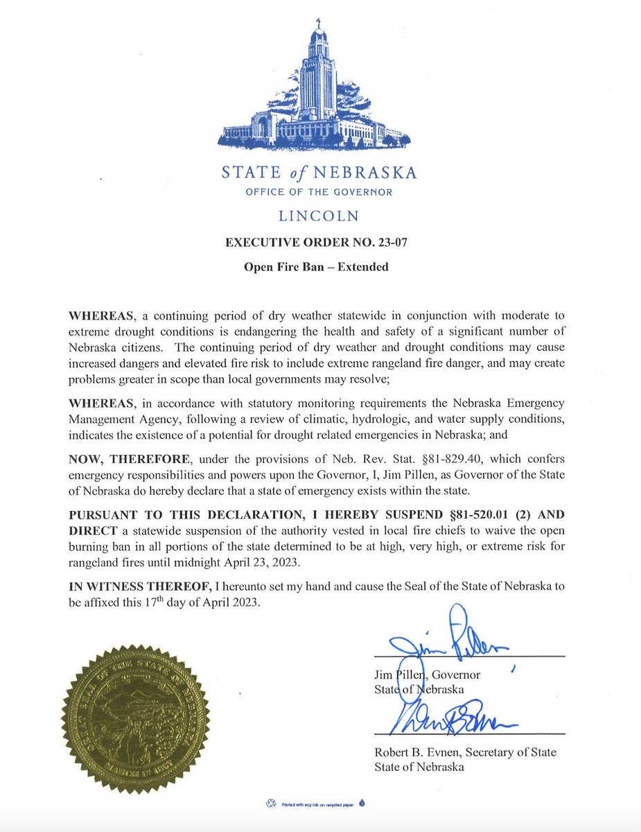 This burn ban has been extended to April 23rd.