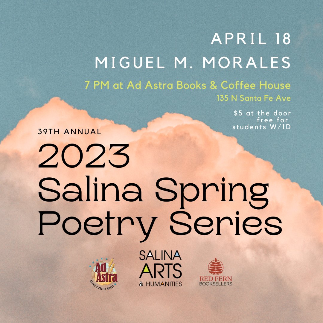 Join us this evening for a reading by <a href="/TrustMiguel/">Miguel M. Morales #FarmworkerPortfolio is HERE!</a> at <a href="/adastrabooks/">Ad Astra Books</a>! 7 pm, $5 cash at the door. See you there!