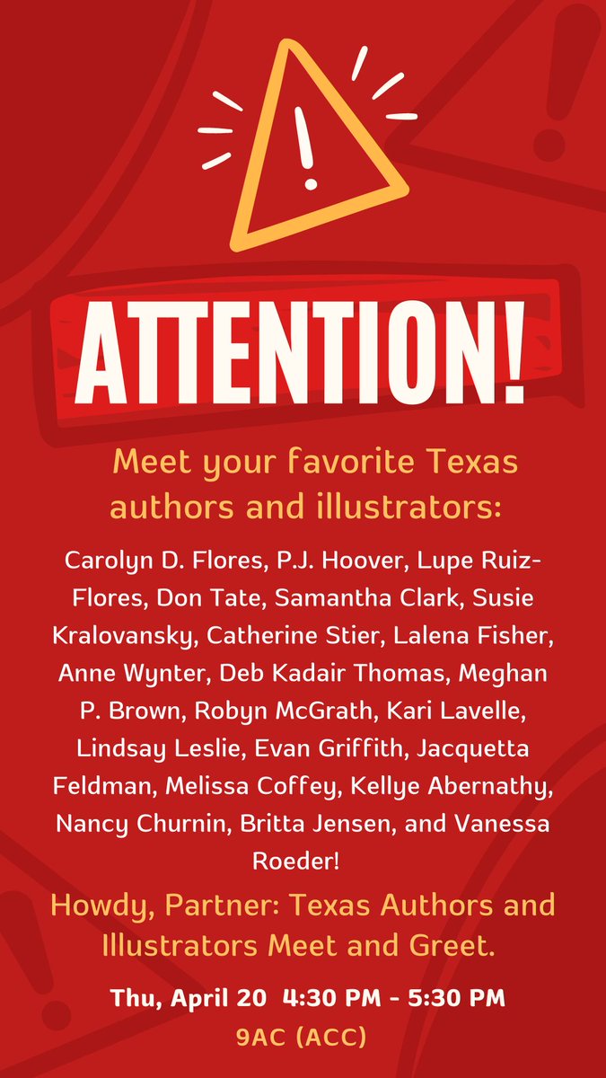 Check out the latest news from TXLA: RT @CoffeyCreative: #txla23 is almost here---squee! #Librarians & #educators, come say hi at the Howdy Partner Meet & Greet! @TXLA @littlebeebooks #FRIDGEOPOLIS #kidlit #librariesunite