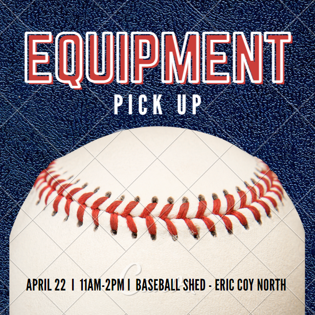 CMBA 11U-18U coaches! Equipment pickup for your team is this Saturday! Come grab it along with your jerseys and first aid kits!