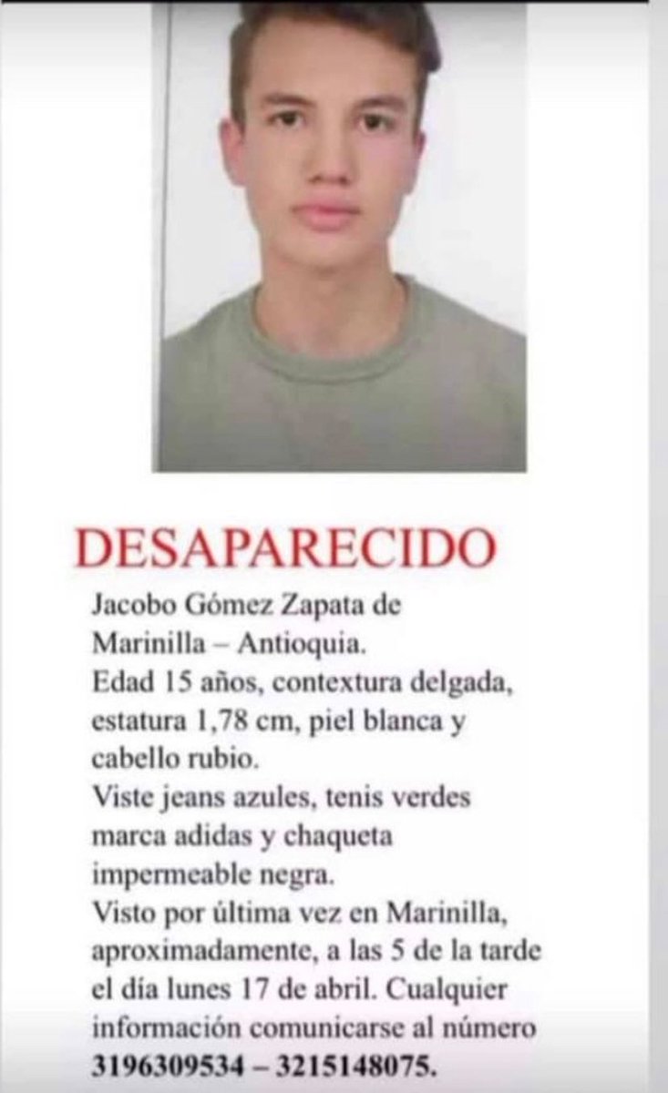 MONYRODRIGUEZOF's tweet photo. Muchas personas desaparecidas. 

Por favor no ignoremos estos trinos y ayudemos a difundir 🙏🏼🆘 https://t.co/rjckAKEnJJ