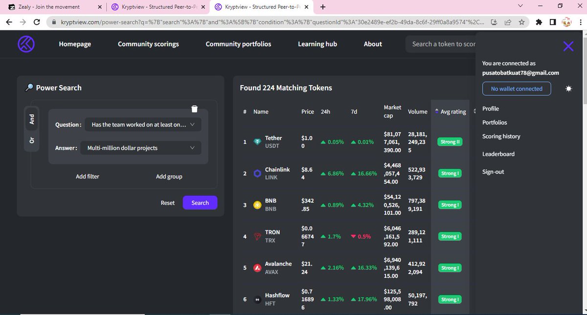 LisaUMKMid's tweet photo. @theKryptview I used the #Kryptview #PowerSearch to search for #cryptos with my own criteria:

blockchain team experience?

This is forever changing the way I look for cryptos 🚀

Try it out too👉https://t.co/W2n5lH09fk https://t.co/6xLL9Os5Xv