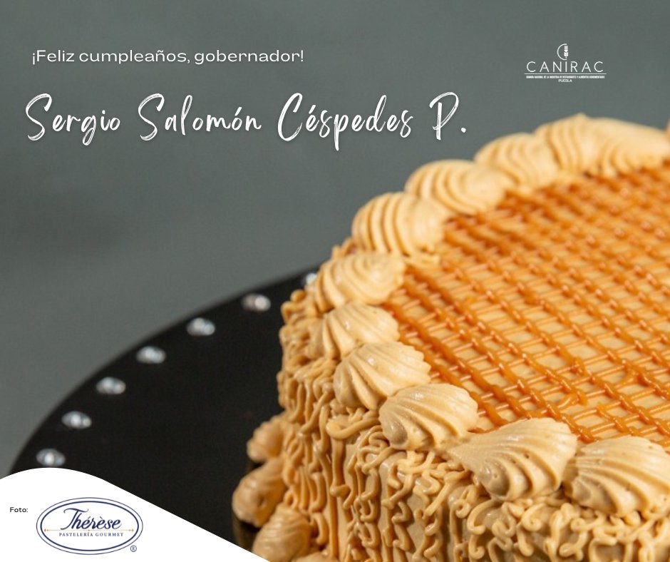 Desde #CaniracPuebla, enviamos una felicitación al gobernador <a href="/SergioSalomonC/">Sergio Salomón</a>, con motivo de su cumpleaños 🍰😊

Agradecemos la apertura que ha tenido con el sector empresarial. Le reiteramos nuestra disposición de trabajar en conjunto 🤝

¡Tenga un lindo día! 🥳🎂