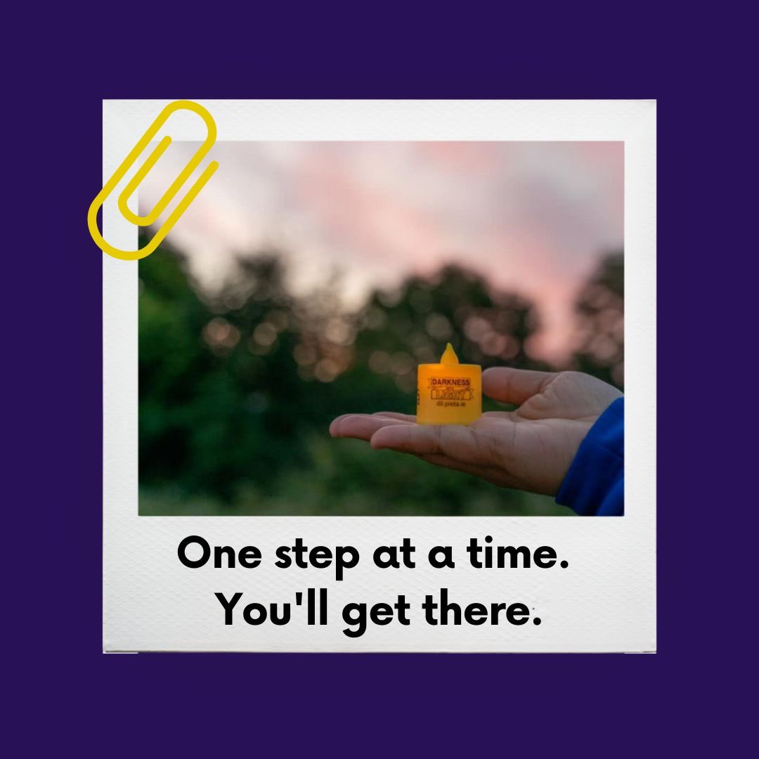 With every step, 
We commit to #acceptance
We commit to #hope 
We commit to #life ✨
On May 6th we will walk with compassion, acceptance and grace 💜
Join us via the link: darknessintolight.ie 
#suicideprevention #light #belgium #brussels #darknessintolight