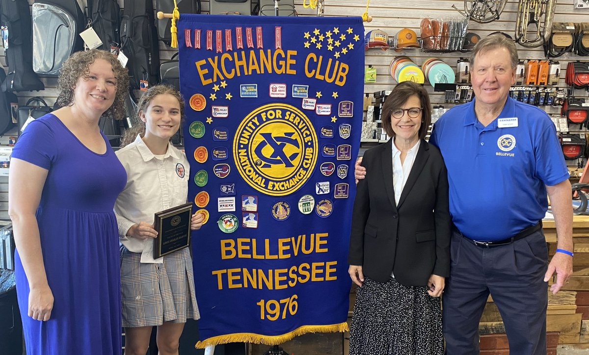 NCSEAGLES's tweet photo. Congratulations to Charley Harper for being chosen the Bellevue Exchange Club Student of the Year. Her submission, which included an essay, now advances to the District Level. https://t.co/ib7k0M33Wj