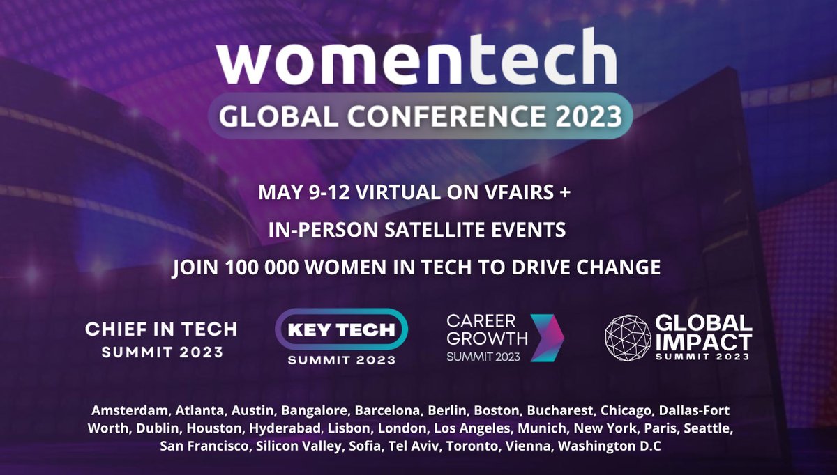 LadiesthatUX's tweet photo. 🎉 Ladies That UX is pleased to announce that it is a partner of the WomenTech Global Conference 2023! @WomenTechNet 

🗓️ Event Date: May 9-12, 2023 (Tuesday-Friday)
🎁 20% discount for Ladies That UX with the code: WITC2023
🌎 Conference website: https://t.co/Evm6DrOwaN https://t.co/jaAK8XmU9l