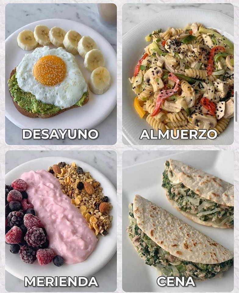 IDEA DE MENU PARA TODO TU DIA