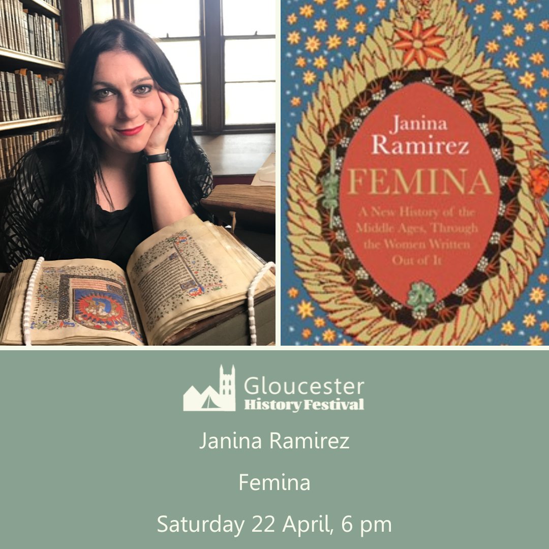 @DrJaninaRamirez's #Femina is @Waterstones Book of the Month in April and we are thrilled! Waterstones are our fabulous Festival booksellers so you'll be able to grab copies this weekend! Book Now for #GlosHistFest23 Spring Weekend: bit.ly/42KBwiV #BOTM @cheltwaters