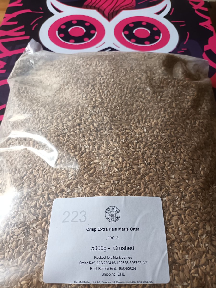 estonartscentre's tweet photo. We have a malt delivery! Just as well, as Friday is brew day at #thevaulteac - come down for the sights, sounds, and smells of brewing. Oh, and you might notice a ltd edition print from @Altogether_M. All 14 designs available to buy from 12 - 7 Thu, Fri, Sat #theartofbrewing https://t.co/xzKI7Hk6VB