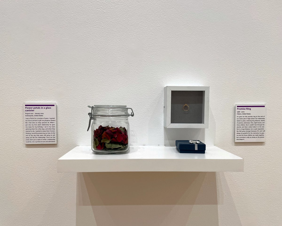 💞 CLOSING EVENT | Join the 'Museum of Broken Relationships Indianapolis' team in the Berkshire, Reese & Paul Galleries of Eskenazi Hall for a closing celebration from 12:30–5 p.m., Saturday, April 22. @IUPUI @libartsiupui #IndyArts Learn more 🔽 events.iu.edu/herron/event/8…