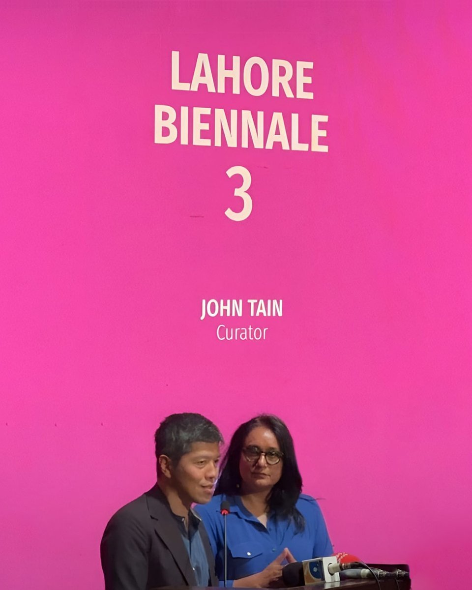 LahoreBiennale's tweet photo. The Lahore Biennale Foundation hosted a conversation with John Tain on the next Lahore Biennale (LB03) at Alhamra. 

#LB03 #JohnTain #LahoreBiennale #LahoreBiennaleFoundation #LBF  #Lahore #Pakistan https://t.co/gZnOdt3c5l