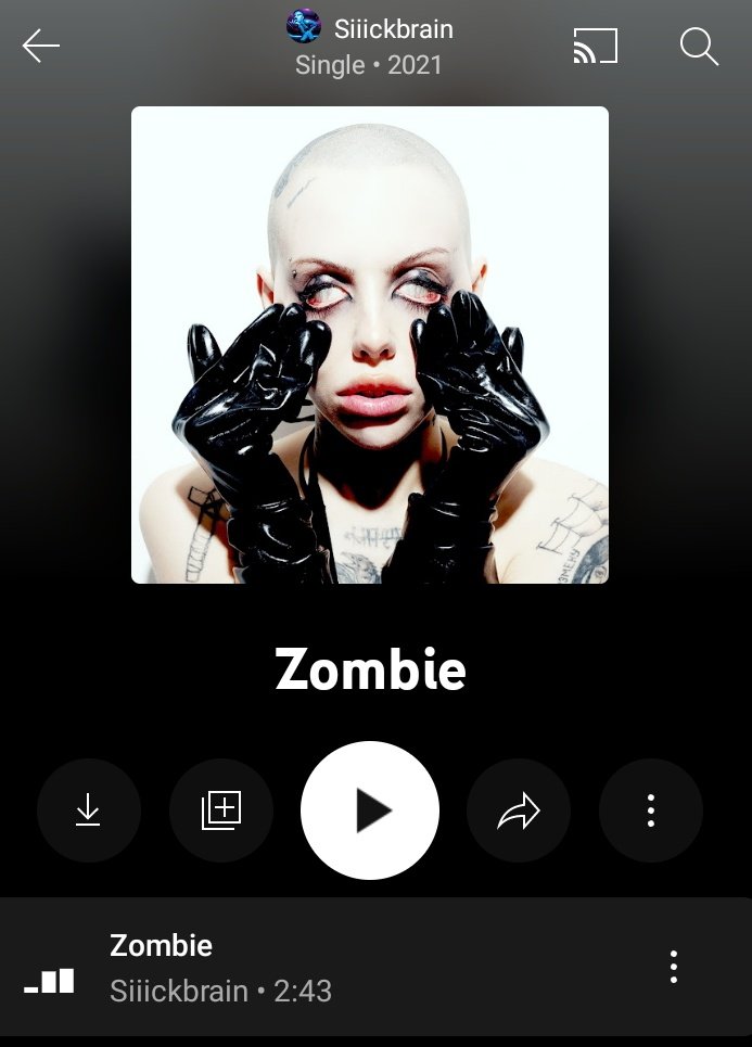ArticBatman's tweet photo. Siiickbrain 

Zombie

#Siiickbrain
#Zombie
#NewMusic
#Youtube
#YoutubeMusic

🧟 https://t.co/ftswQFDRx9