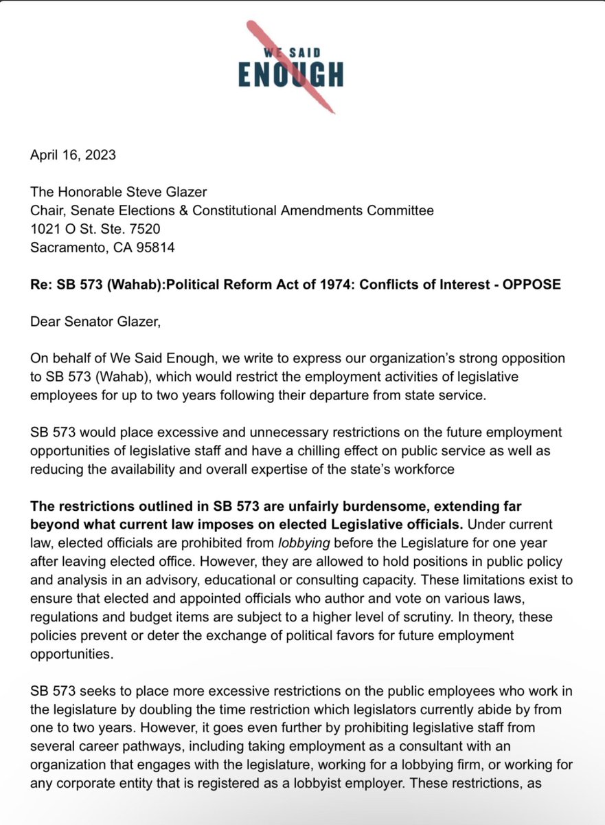 We Said Enough tweet media