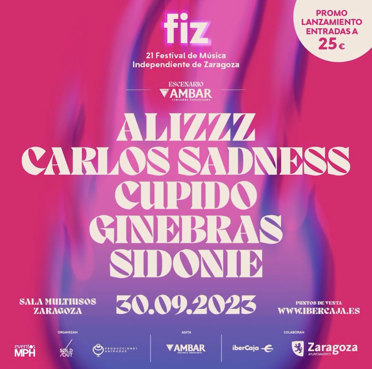 ¡¡Ooooouh yeah!! 👻

Pedazo de cartel para <a href="/fizfestival/">FIZ Festival</a> en Zaragoza. ¡No nos lo perderemos! 🙌🏻

¿Tenéis artista favorito en esta edición? 😱

#elfantasma #musica #festivales #festivalesquemolan #musicaendirecto