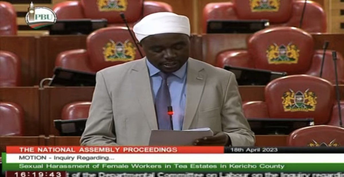 KEWOPA's tweet photo. The motion of inquiry into the Violence and Harassment of Female workers in the Tea Supply chain in Kericho Estates remains a deep concern. harassment of female workers in Kericho's tea estates has been a matter of concern. #SexualHarassmentPolicy #RatifyC190 #Sexforwork https://t.co/xx29QLAeIy