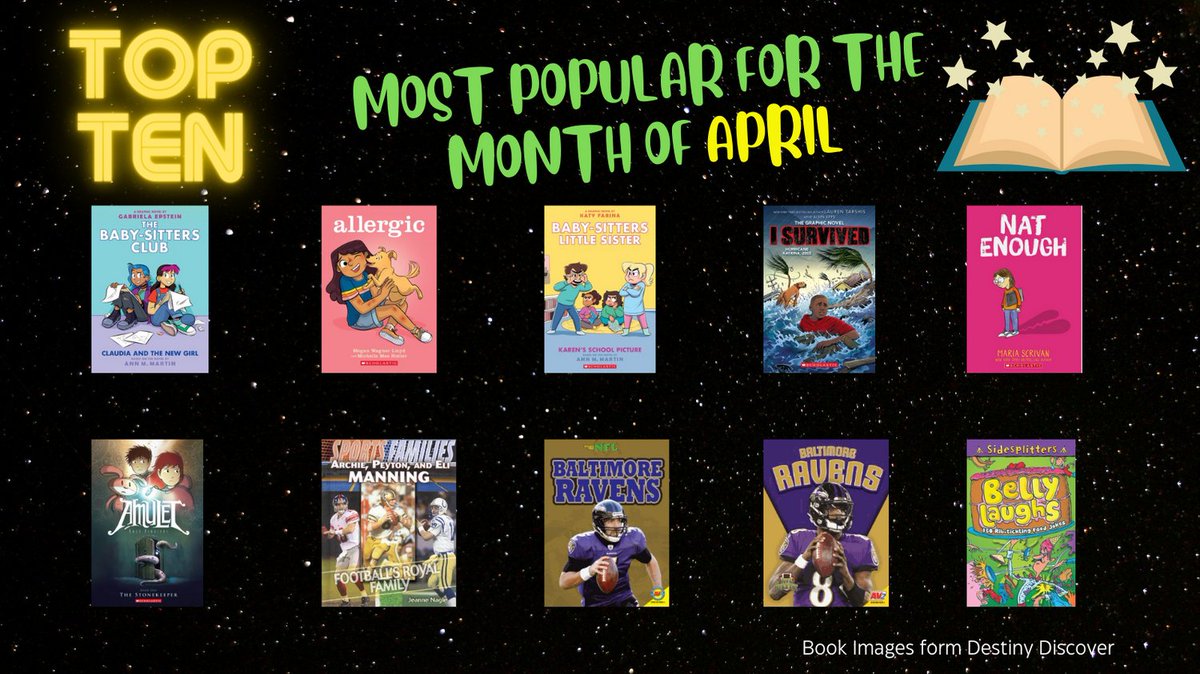 MrsDausesFDES's tweet photo. Visit the FDES library to check these awesome books out today! @BCPSLMP #BCPSLMS! #AASLM! https://t.co/tsfLZptg82