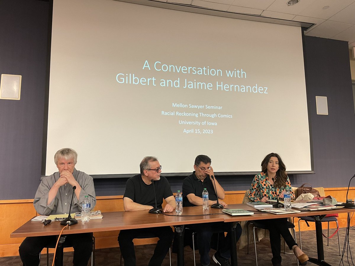 ComicsReckoning's tweet photo. We learned some secrets at the Q&amp;A between @AnaMerinoPoeta, Corey Creekmur, @xaimeh and @BetomessGilbert 😎 Couldn’t attend? It’s online! https://t.co/OmNGE6UhyW https://t.co/K8SwwzxvSQ