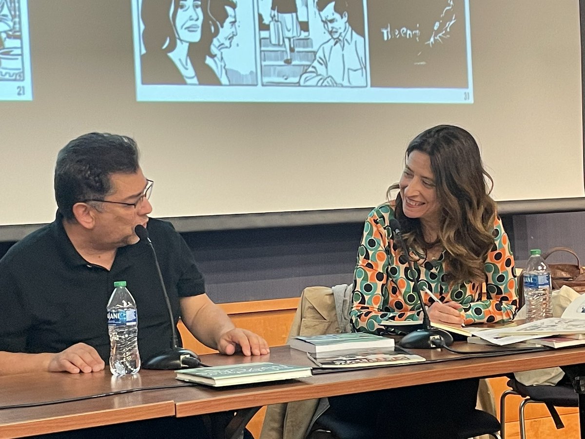 We learned some secrets at the Q&amp;A between <a href="/AnaMerinoPoeta/">Ana Merino</a>, Corey Creekmur, <a href="/xaimeh/">Jaime Hernandez</a> and <a href="/BetomessGilbert/">Gilbert Hernandez</a> 😎 Couldn’t attend? It’s online! m.youtube.com/watch?v=7FW1mJ…