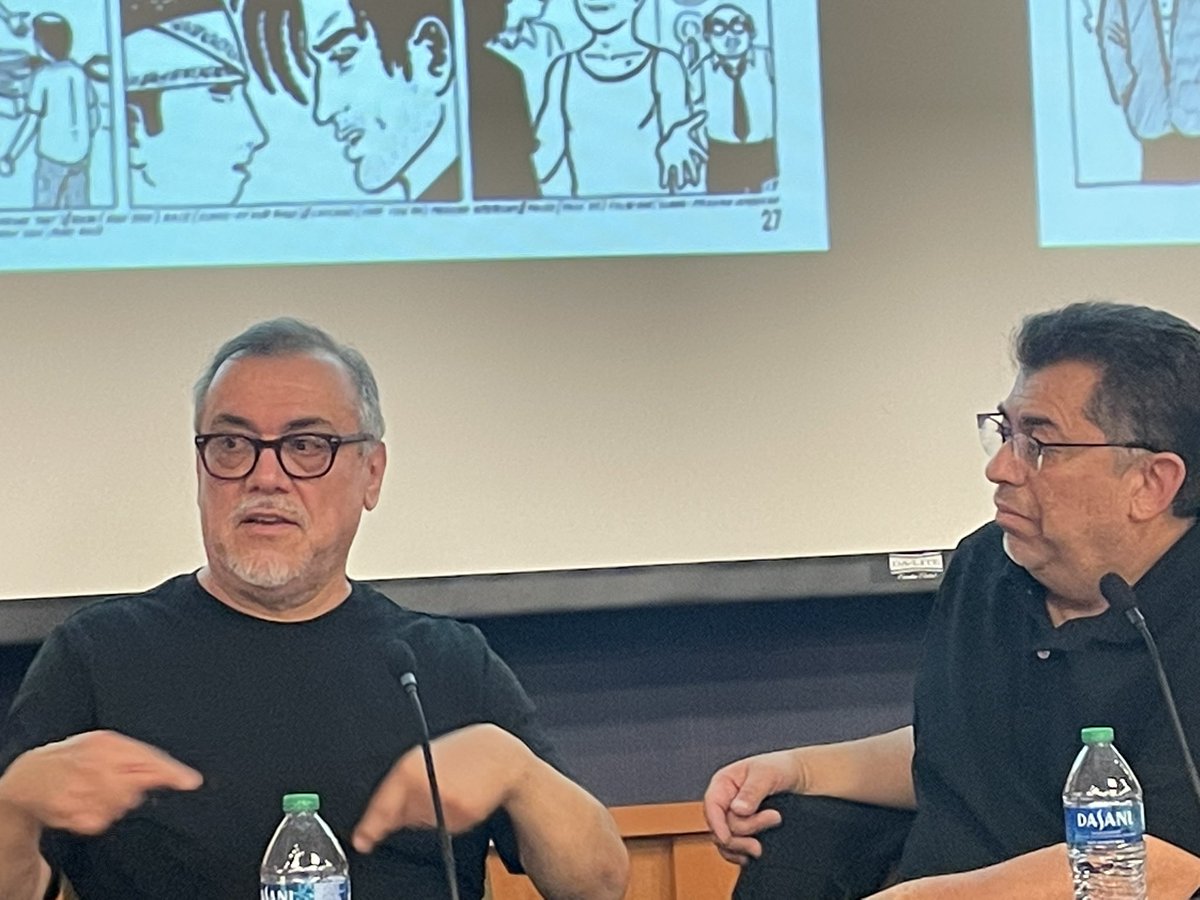 ComicsReckoning's tweet photo. We learned some secrets at the Q&amp;A between @AnaMerinoPoeta, Corey Creekmur, @xaimeh and @BetomessGilbert 😎 Couldn’t attend? It’s online! https://t.co/OmNGE6UhyW https://t.co/K8SwwzxvSQ