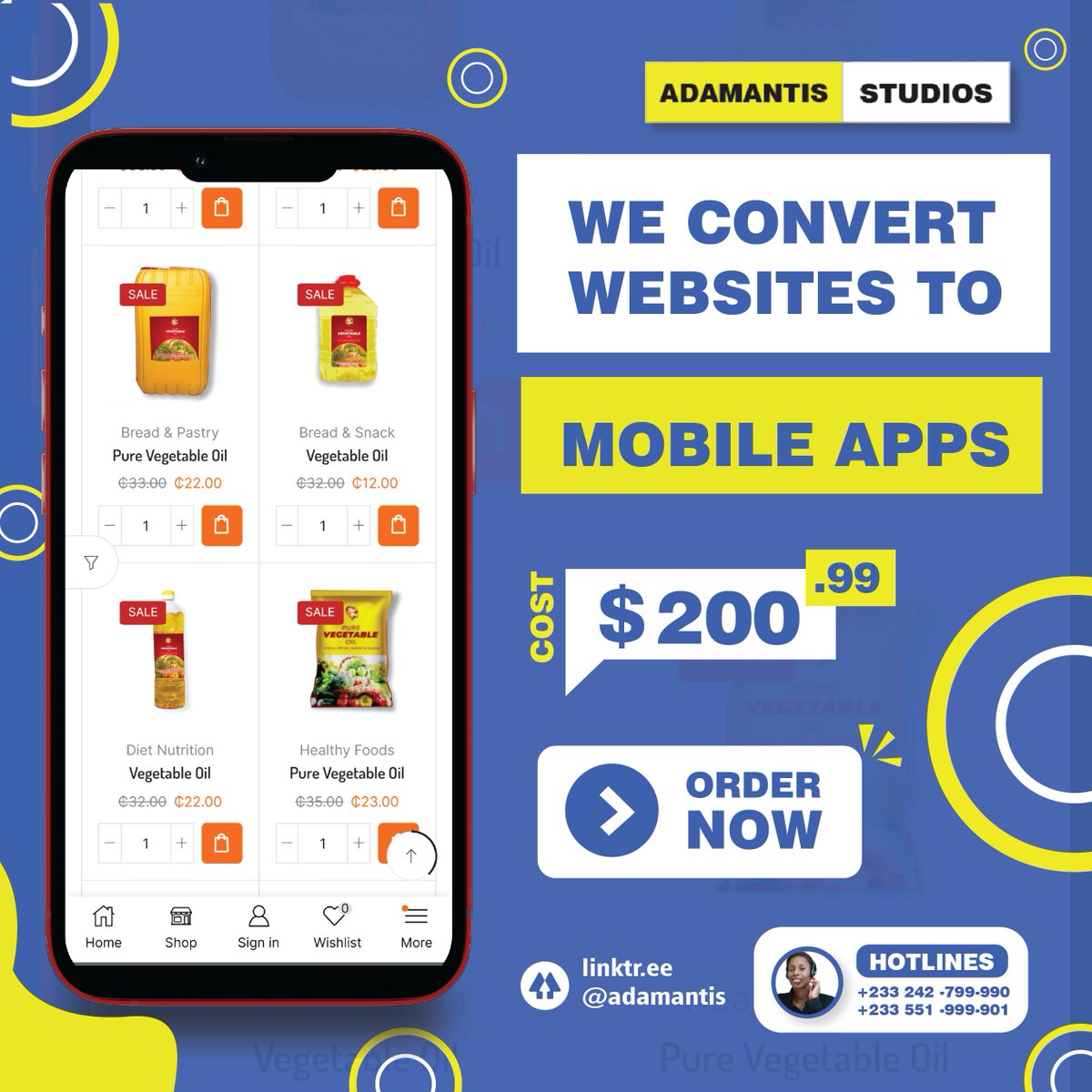 Contact us today and experience the power of a customized Android app

For More Information, Simply Contact Us Here:
wa.me/233242799990

Or Call us: 0242799990 or 0551999901

#MobileAppDevelopment #WebsiteConversion #BrandVisibility #UserExperience #CustomerEngagement