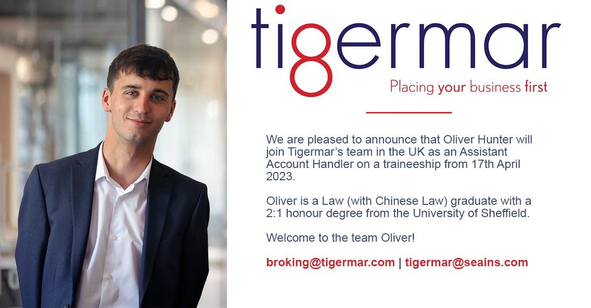 Tigermarglobal's tweet photo. Please join us in giving a warm welcome to Oliver, who we are delighted to have join our team...

#insurance #reinsurance #welcometotheteam https://t.co/fgFyeyEf6B