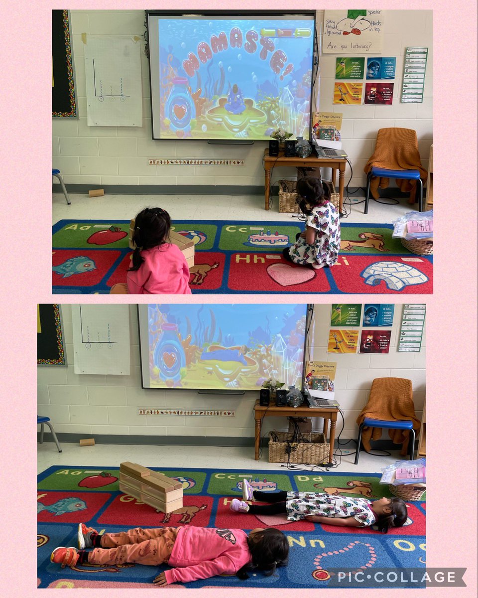 KinderChickadee's tweet photo. Yesterday we had Yoga as a centre. It was so relaxing https://t.co/jbucgDita2