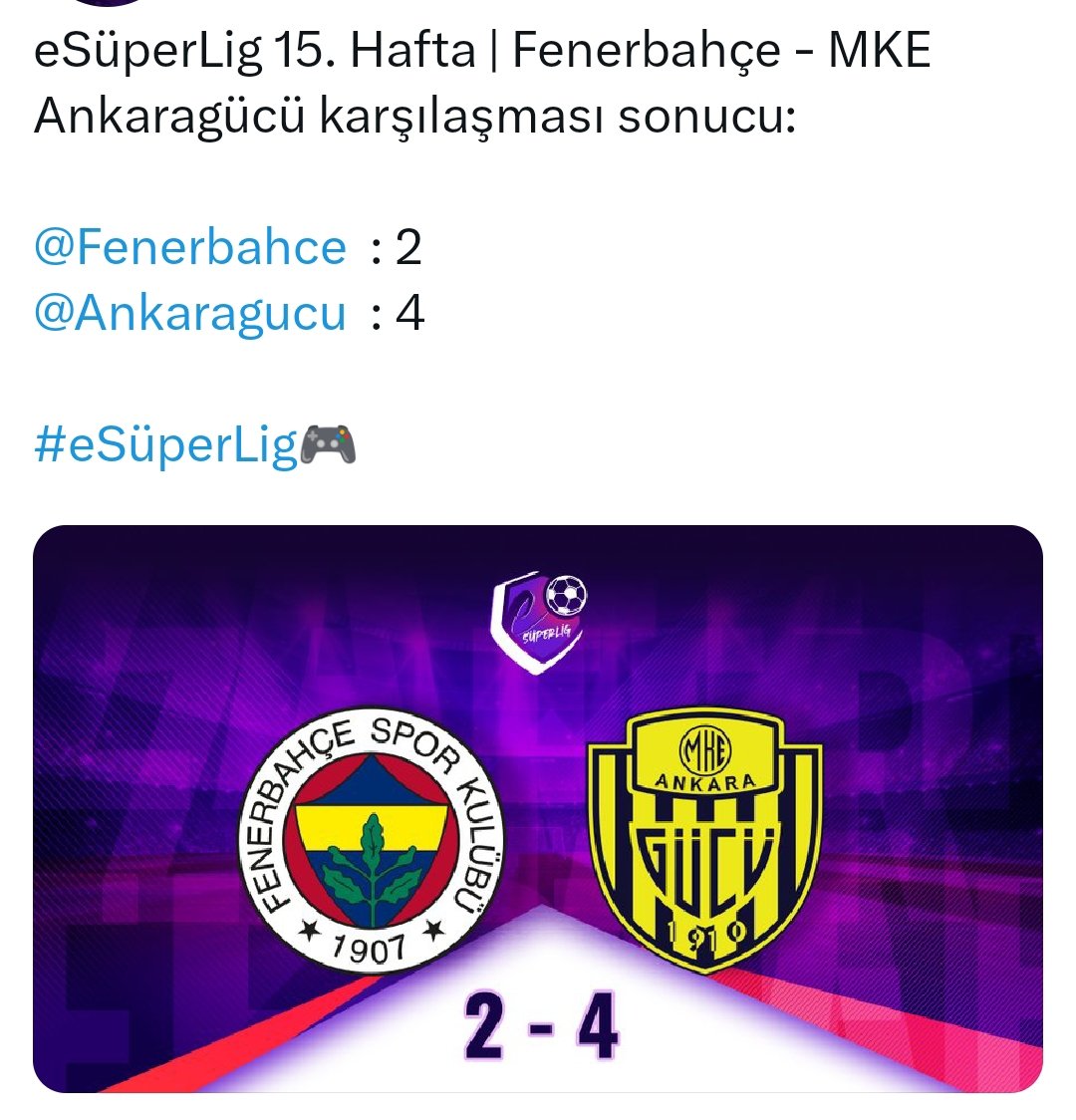 gndemAG's tweet photo. @esuperligresmi 15.haftada deplasmanda şike bahçeye hak ettiğini veren @PlayAnkaragucu tebrik ediyoruz.

@Ankaragucu https://t.co/Jcmf1HqPxg