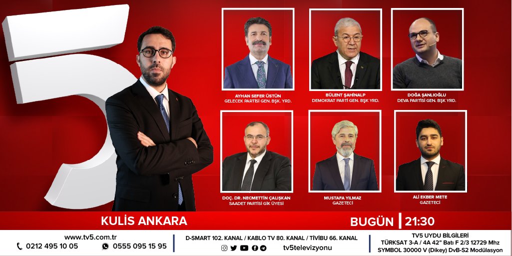 Erdoğan'ın dediği gibi; Ekonomi gerçekten iyi mi?
Hangi ittifakın vaatleri daha ikna edici?

<a href="/muhammedvefa/"></a> soruyor, <a href="/AyhanSeferUSTUN/">Ayhan Sefer ÜSTÜN</a>, <a href="/SahinalpBulent/">Bülent Şahinalp</a>, <a href="/dogasanlioglu/">Doğa Şanlıoğlu</a>, <a href="/necmettincalisk/">Doç. Dr. Necmettin ÇALIŞKAN</a>, <a href="/mstfyilmaz06/">Mustafa Yılmaz</a>, <a href="/AliEkberMete/">Ali Ekber Mete</a> cevaplıyor. 

#KulisAnkara bugün 21:30'da TV5'te