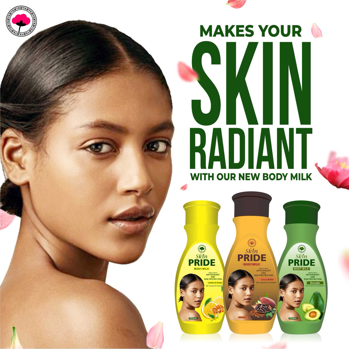 MYKCosmeticsLTD's tweet photo. Make your skin more radiant with our new Skin Pride body milk! 🧴💖
Say goodbye to dryness and hello to nourished, GLOWING SKIN!✨

#SkinPride
#BodyMilk
#NourishYourSkin
#GlowingSkin
#SkincareGoals
#HealthySkin
#BeautyEssentials https://t.co/mmJSIKp1BS