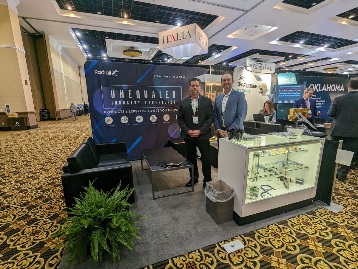 RadiallGroup's tweet photo. This week, the Radiall team will be at #SpaceSymposium in Colorado. We are showcasing our solutions for the space industry and answering your questions. Stop by booth 802 to learn about interconnect solutions for LEO, GEO and more. https://t.co/EdWLW2dVW2