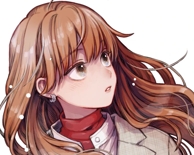 色塗り中 冬月さん 