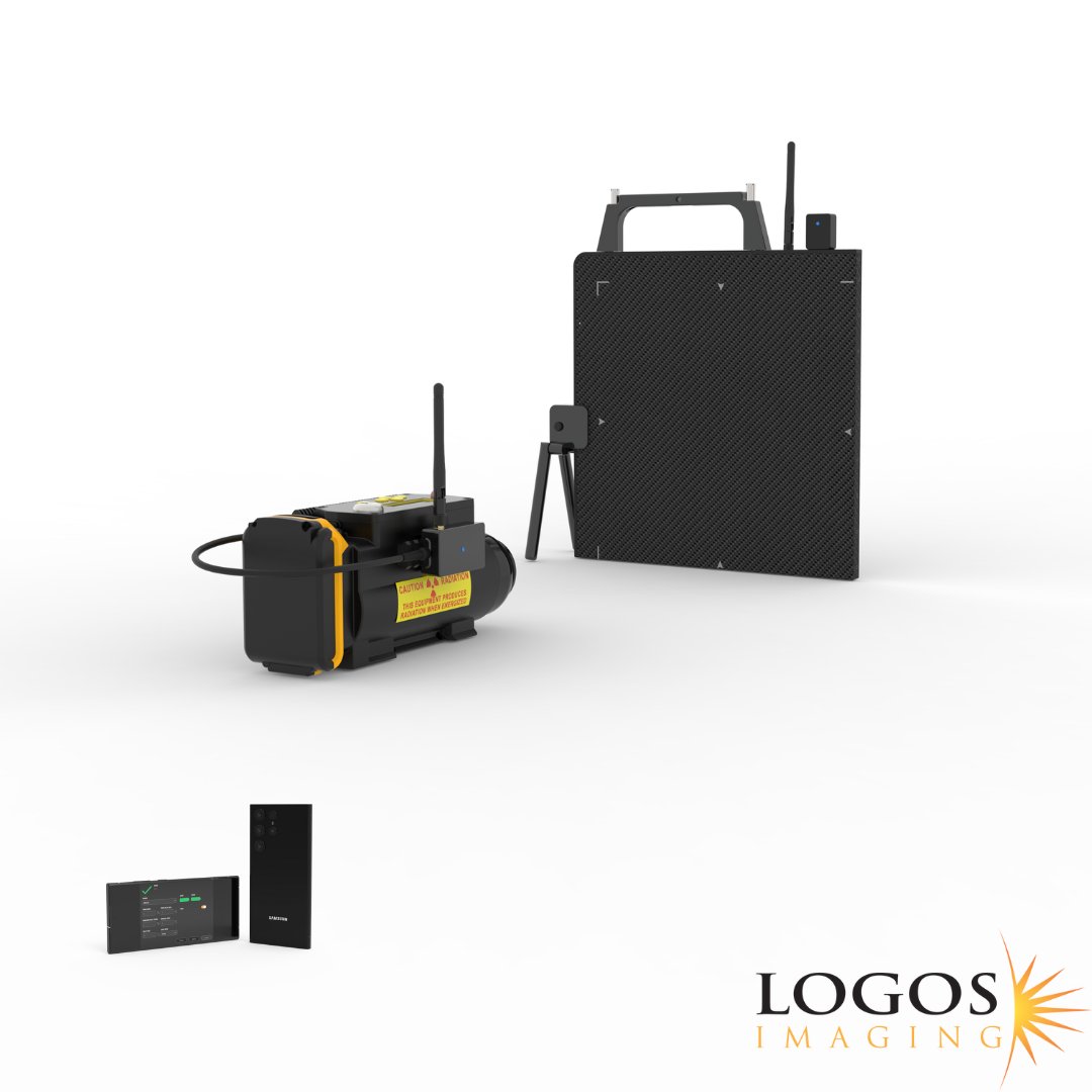 Logos Imaging’s 12” x 12” XIRÓS II X-ray system provides users up to 14 hours of run time on a single charge. Without sacrificing overall footprint, the XIRÓS II imager has nearly a 20% larger image area than competing medium size panels.